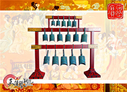 16件套系編鐘、編磬、特鐘、特磬，堂廟祭典用品